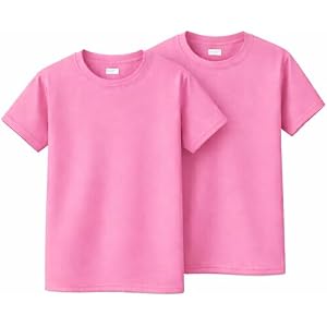 Gildan Unisex, Youth Heavy Cotton T Shirt 2-Pack, 5000B Azalea