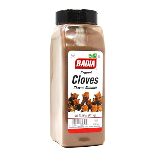 BADIA GROUND CLOVES, PREMIUM SPICE FOR BAKING, COOKING & BEVERAGES, WARM AROMATIC FLAVOR, 16 OZ