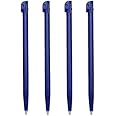 4Pcs Plastic Stylus Pen Game Console Screen Touch Pen Replacement for 2DS Tactil Game Console Accessories (4 pcs Blue)