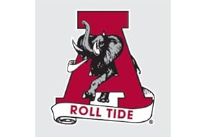 Alabama Crimson Tide CLASSIC AL w/ A ROLL TIDE SCROLL 6" Vinyl Decal Car Truck Sticker