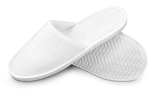 childrens white spa slippers