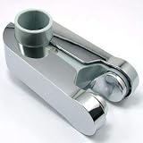Aqualisa Pinch Grip Sliding Handset Holder 25.4mm Chrome view 2