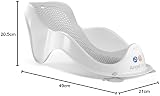 Angelcare Soft Touch Mini Bath Support Grey Newborn Bath Seat Non-Slip view 10