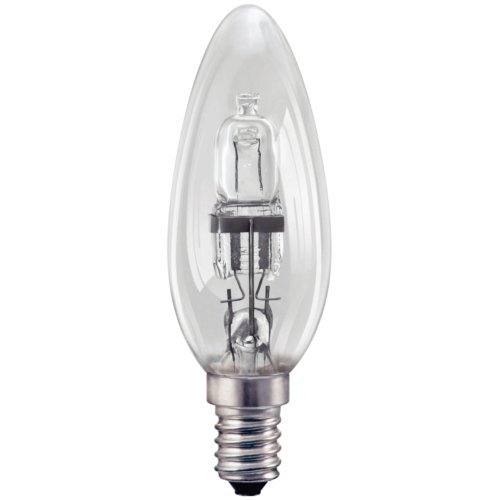 Status 28w 37w Watt E14 Small Screw In SES Clear Halogen Saver Candle Light Bulb x 4