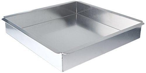 Winco ACP-1212 2-Inch Deep Aluminum Rectangular Cake Pan, 12-Inch by 12-Inch
