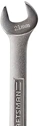 CRAFTSMAN Combination Wrench Set, SAE/Metric, 21mm