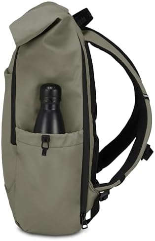 Mochila de Trabajo Invict-Act Fold, Gris, monocompartimento con Bolsillo PC 15,6", Bolsillo para Botella y Fondo Reforzado, Mochila espaciosa 32 L para Oficina y Universidad, para Hombre y
