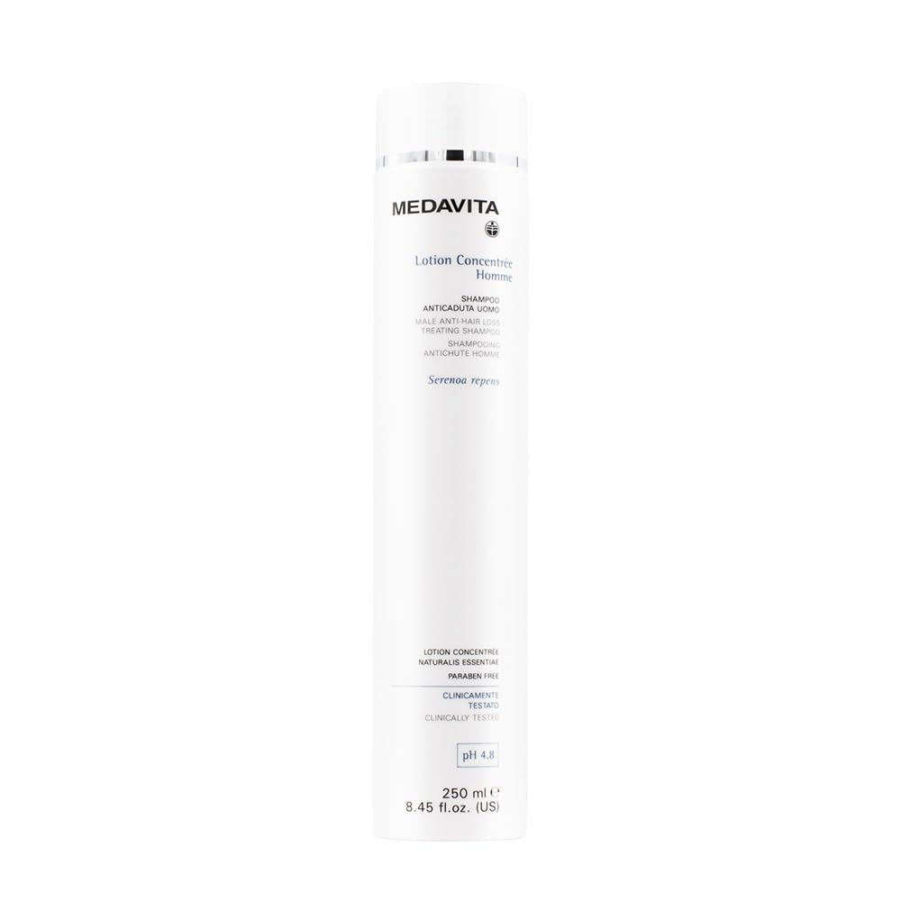 Medavita | Lotion Concentrè Homme, Men's Anti-Hair Loss Treatment Shampoo pH 4.8-250 ml