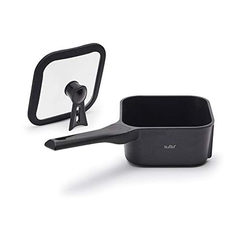 四角いフライパン sutto（スット） 16×8ｃｍ オール熱源対応 (ガス火・IH対応) ブラック 深型 ドウシシャ商品画像