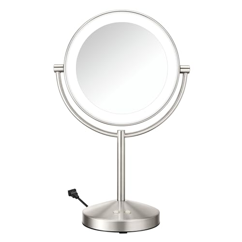 Conair Double-Sided 1X/10X Magnifying LED Vanity Mirror