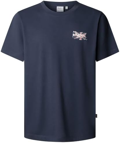 Small Flag T-Shirt, Bleu (Dulwich Blue), S Homme