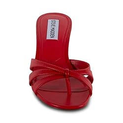 Steve Madden Women's Cary Heeled Sandal, Red