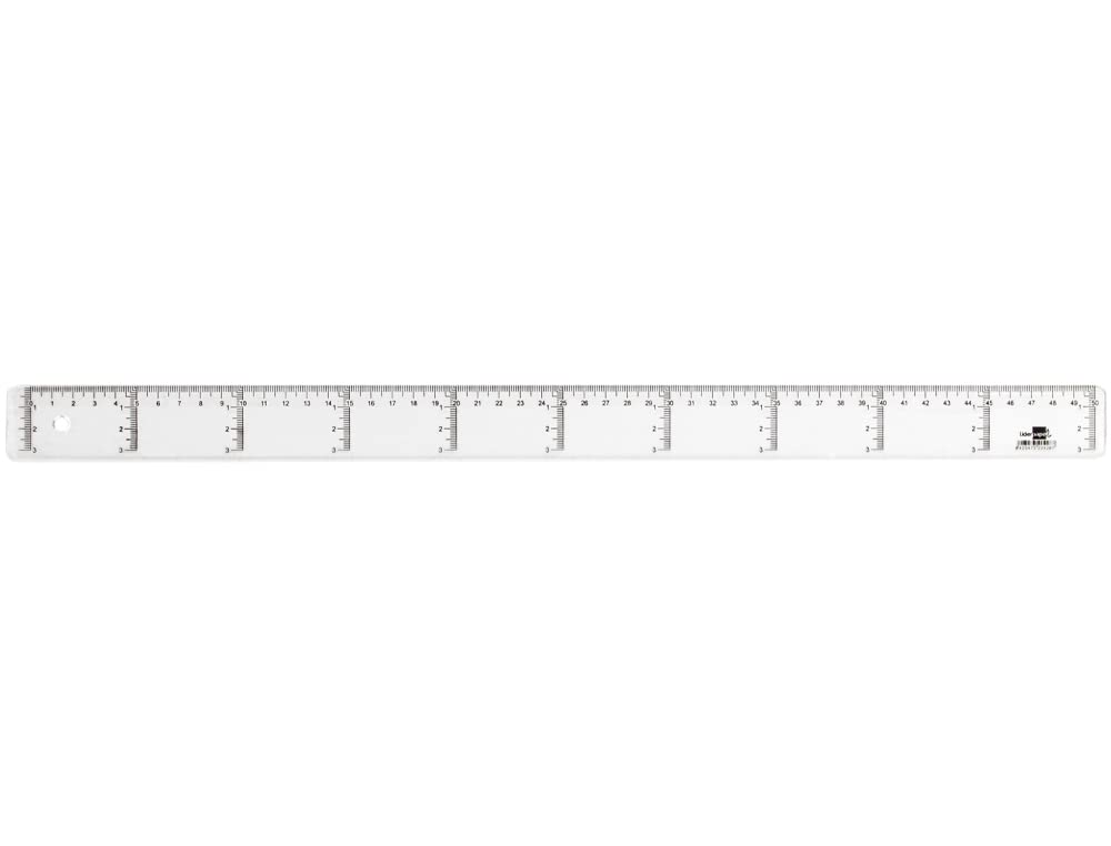liderpapel 920428 Ruler Scale Vertical Horizontal 50 cm Black