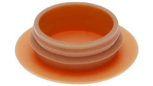 Plastic Сap Hole Cover Plastic End Caps Ribbed Inserts for Round Tubes Holes Size 14.5mm x 19mm (Pack of 100) Beech Wood Color