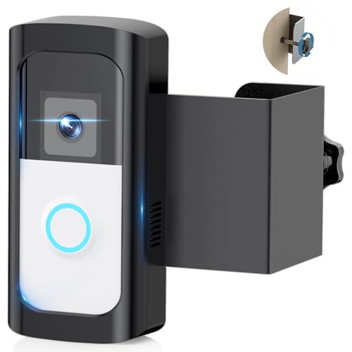 Anti-Theft Ring Doorbell Mount, No Drill Door Holder for Ring Battery Doorbell 2024 Release/Plus/Pro/Video Doorbell 2nd Gen (2020 Release), Not Block Sensor