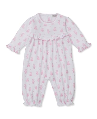 kissy kissy Baby Girls Teddy Bears Print Playsuit Footie, Pink, 3-6 Months