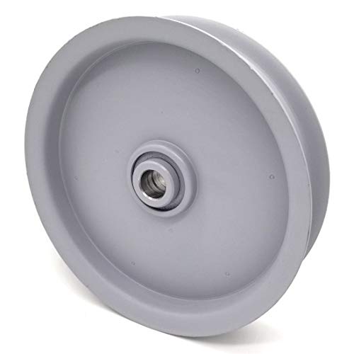 Phoenix Mfg. Flat Idler Pulley 6'' Flat Dia. 5/8'' Bore Steel on