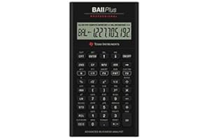 Texas Instruments TI BA II Plus Professional Financial Calculator - 10 Character(s) - LCD - Battery Powered