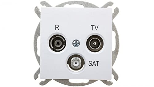 Sentia 59068431343 Antenna Socket RD/TV/SAT End Socket Unframeless IP20 White 1453-10 Electroplast Electric Roller