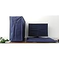ALHBEJT 3 Pieces Computer Dust Cover Monitor + Keyboard+ Computer Host Pc Dust Proof Computer Covers Case Computer Dust Cover for Desktop Pc CPU Tower Protector (27'' Monitor Set Blue)