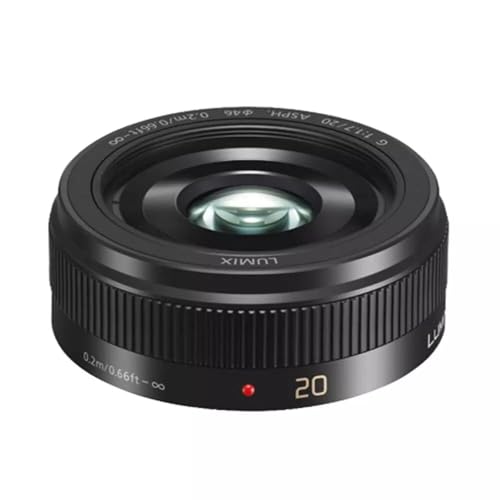 Panasonic LUMIX G Festbrennweiten 20mm F1.7 II ASPH. Objektiv (Pancake Objektiv, Filtergroesse 46 mm, Bildwinkel 57°) schwarz H-H020AE-K