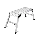 LEADALLWAY Work Platform 30''x12 Step Ladder Heavy