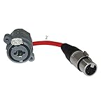MCSPROAUDIO 2ft Pigtail: 1/4 TRS/XLR Female Panel