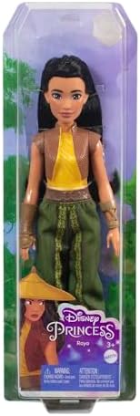 Boneca do filme disney princess raya princess raya e o último dragão, brinquedo +3 anos (mattel hlx22)