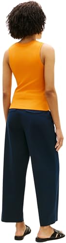 Damen Tank Top Slim Cody mit Rundhalsausschnitt, Orange (Orange Flash), XL