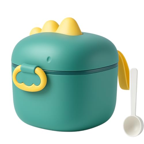 Porta Leite em Pó para Bebê – Com Dosador e Nivelador, Livre de BPA, Cor Verde – Pote para Passeio e Viagem, Armazenar Fórmula para Mamadeira, Tampa Segura, Fácil de Limpar