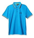 Hugo Boss Mens Paddy Moisture Manager Pro Edition Polo Shirt 50249000 (X-Large, Turquoise/Aqua)