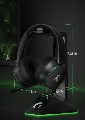 Wireless Gaming Headset for Xbox Series X|S, Xbox One, PS5, PS4, Bluetooth 5.3 Wireless Gaming Headphone, PC Headset with Noise Cancelling Microphone, 3D Surround Sound, 45H Battery, Black Green Color