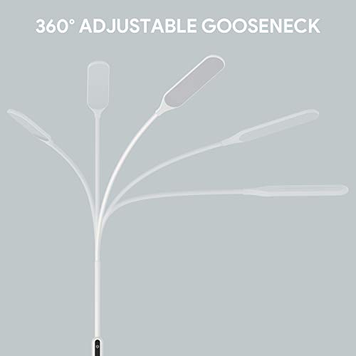 LED Floor Lamp with 3 Color Temperatures & 5 Brightness Levels, Gladle