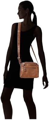 Envy Women's Suzie Plain Tan Medium Shoulder Bag Multiple Pockets Adjustable view 4