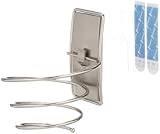 Command Bath Hair Dryer Holder Satin Nickel with Water Resistant Strips view 13