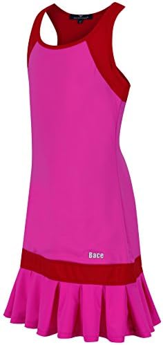 Bace Girls Pink Pleated Tennis Dress, Pink Tennis Dress, Girls Red Tennis Dress, Pleated Tennis Dress, Girls Golf Dress