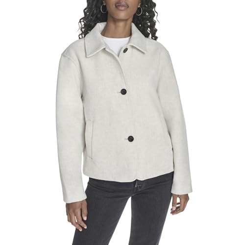 Levi's Women's Harper Wool Shortie Jacket, New Oatmeal, X-Large