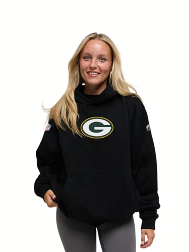 OOSC Mens Green Bay Packers Hoodie Sweatshirt, Black, L EU