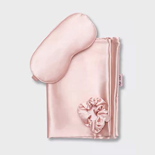 Kitsch Satin Sleep Set Softer Than Silk Pillowcase and Eyemask Set