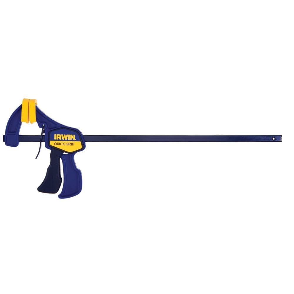 IRWIN Quick-Grip Bar Clamp, One-Handed, Mini, 12-Inch (1964744), Blue — image 1