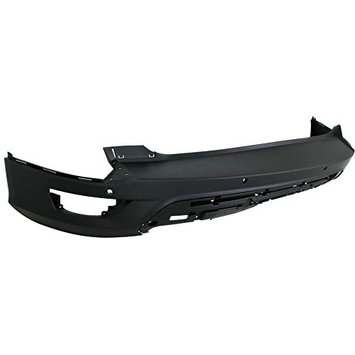 labwork Rear Bumper Cover with Sensor Holes Rear Plastic Textured