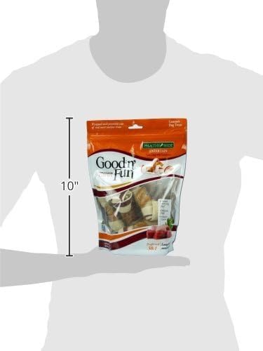 GOOD ‘N’ FUN TRIPLE FLAVOR CHEWS, RAWHIDE TREATS FOR DOGS