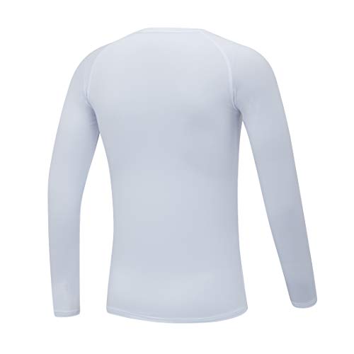 DEVOROPA Youth Boys Compression Shirt Long Sleeve Football Baseball