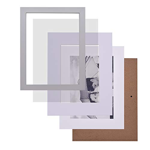Gallery Photo Frames Wall Kit, Set of 7 Hanging Template Picture Frames