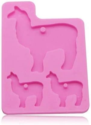 Mixed Media - Llama Mold, Llama Family Keychain Mold,Llama Silicone Mold, Llama Family Resin Mold, Llama Mould, Llama Chocolate Mold, Llama Cake Mold