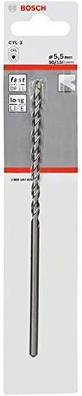 Bosch CYL-3 Concrete Drill Bit 5.5mm x 90mm x 150mm Silver