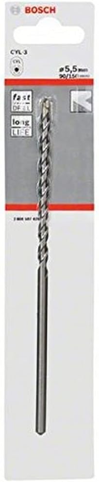 Bosch CYL-3 Concrete Drill Bit 5.5mm x 90mm x 150mm Silver