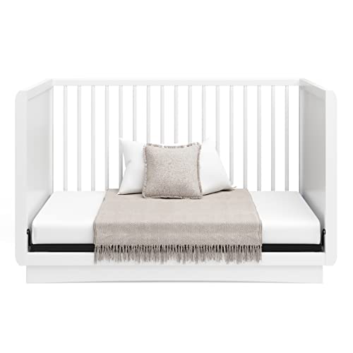 Storkcraft Skye 3in1 Convertible Crib (White) Converts from Baby