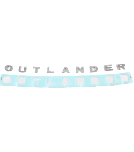 Autocollant 3D Outlander ABS - Logo Lettres Mitsubishi Compatible Outlander Tuning Capot Avant