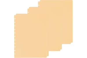 ITSYHPRO 3 Set Letter Discbound Notebook Covers DIY Disc Planner Candy Colors Compatible with Levenger Circa Arc TUL Eagle and Happy Planner(Beige,Letter)